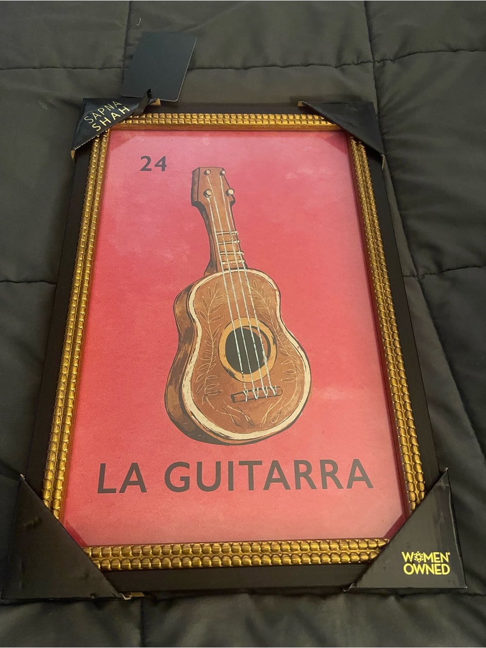 NWT Sapna Shah La Guitarra  Loteria Art Print